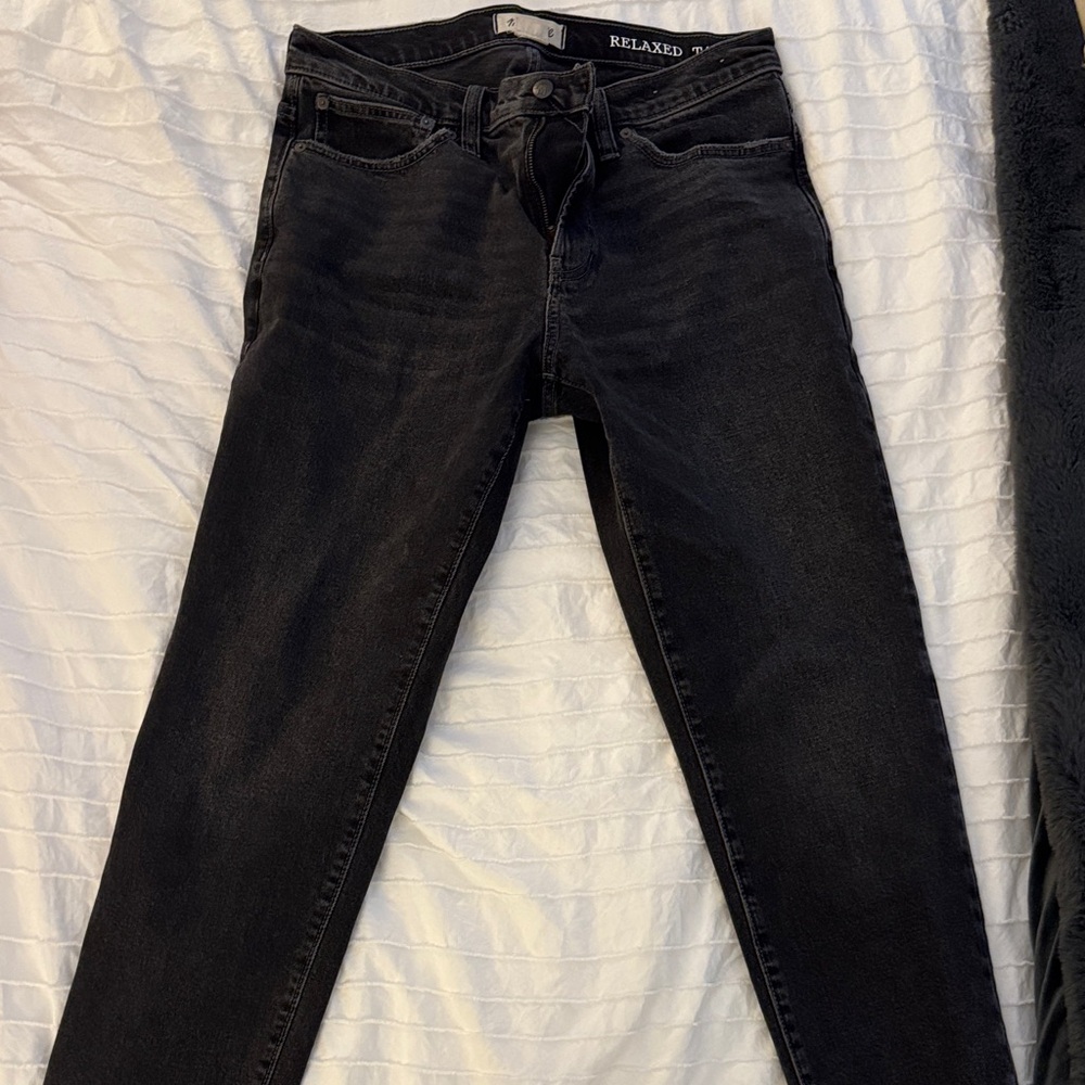 Black Madwell Relaxed Taper Fit Jeans